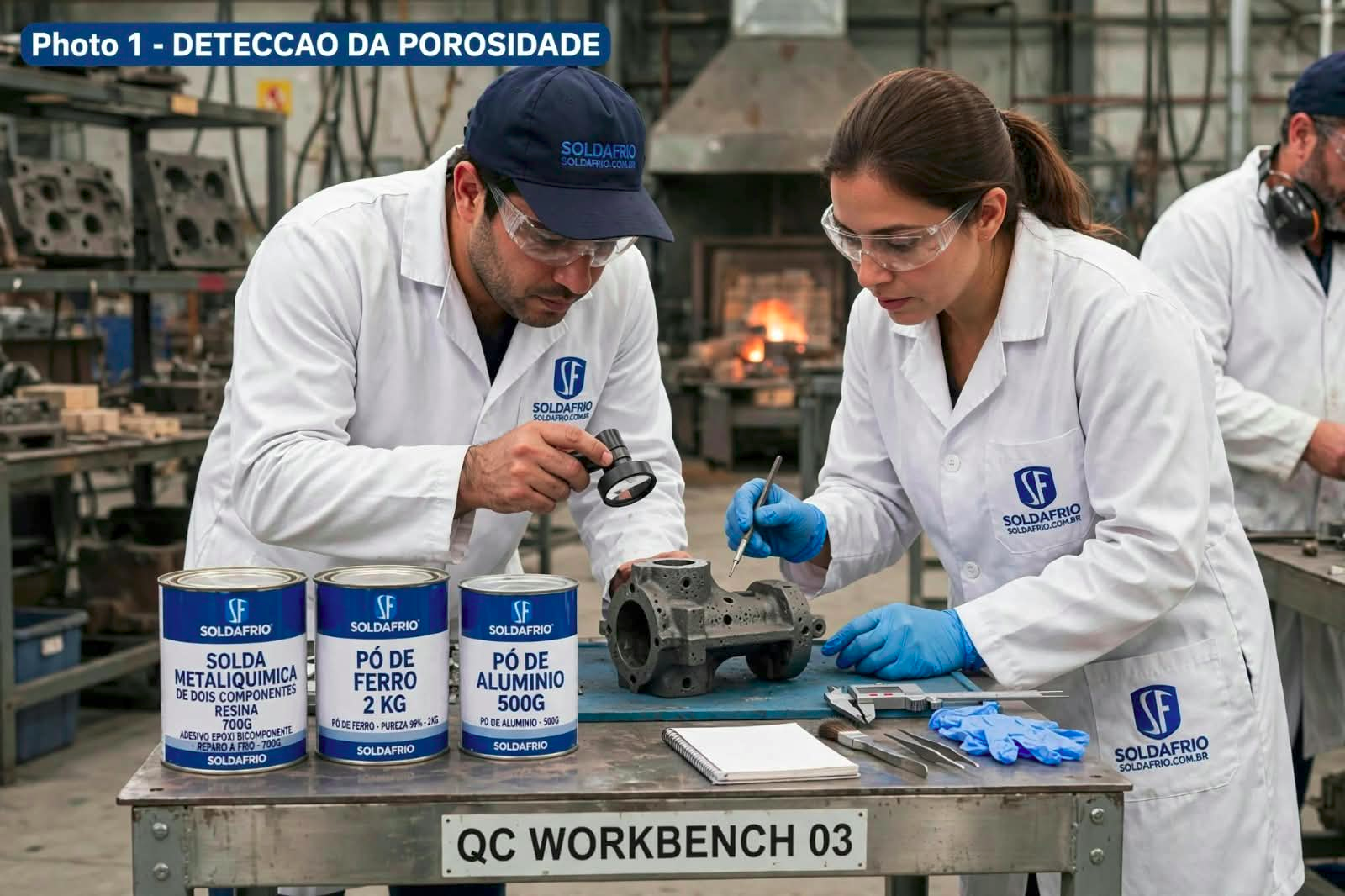 Etapa 1: detecção de porosidade em peça de ferro